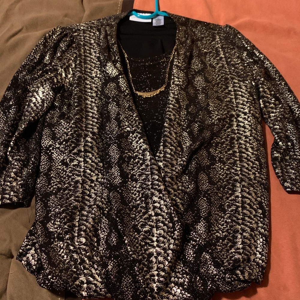 Alfred Dunn top and Olivia & Grace skirt